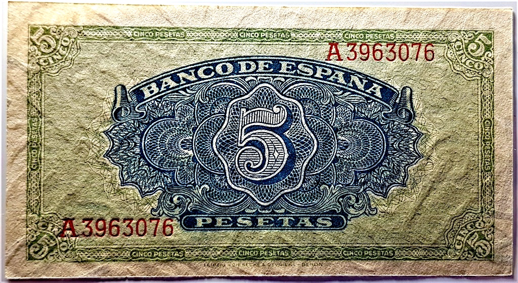 Estado Español - Catálogo del Billete Español en Imperio Numismático 5pts1920