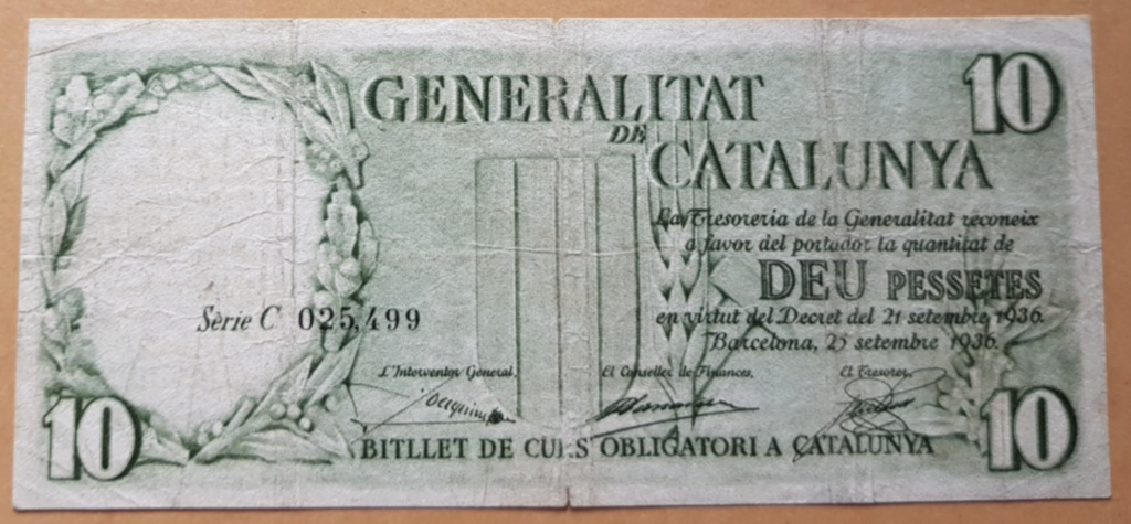 Guerra Civil 1936 - 1939 Catálogo del Billete Español en Imperio Numismático Captur89