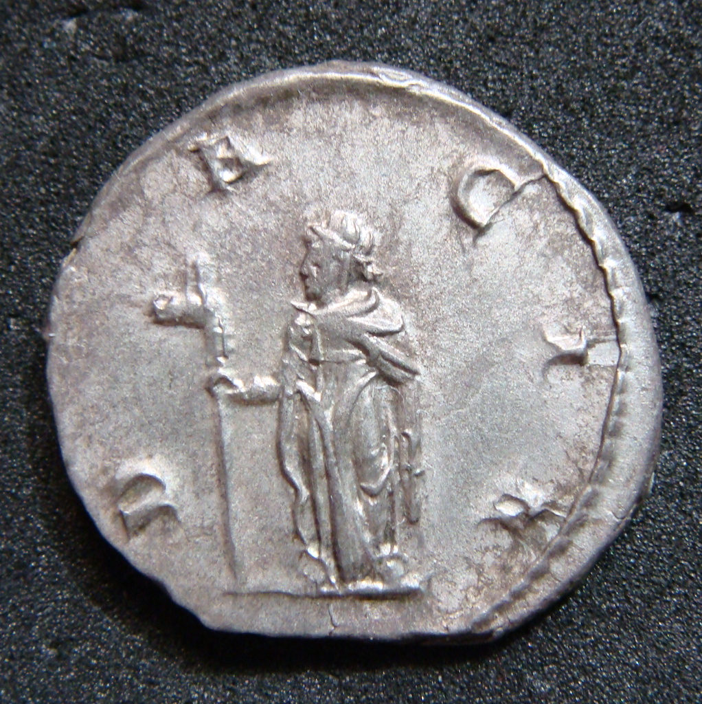 Antoniniano de Trajano Decio. DACIA. Dacia con cetro con cabeza de asno a izq. Roma Dsc04846
