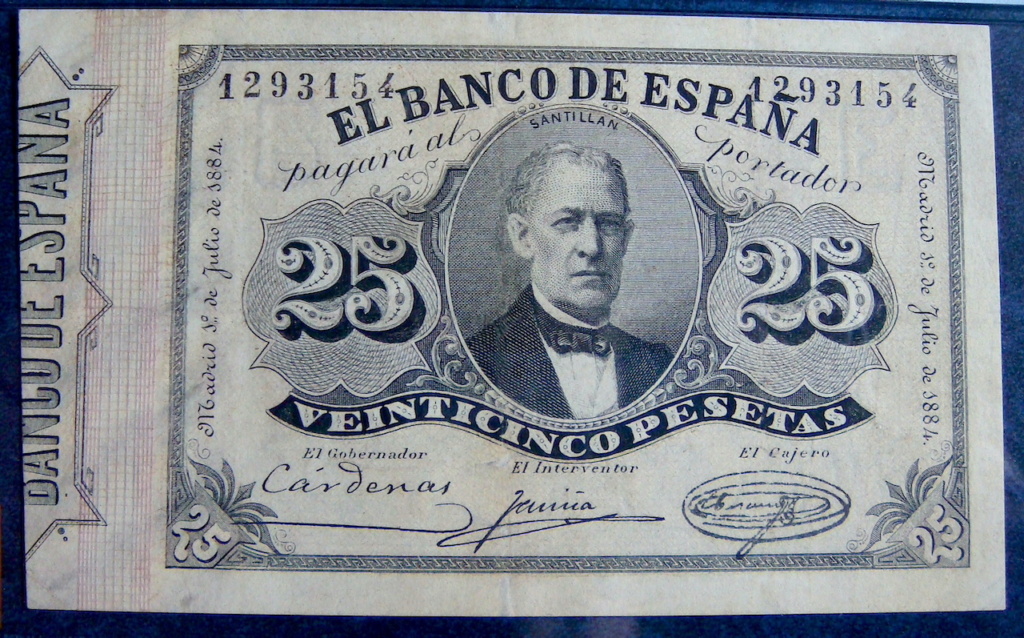 25 Pesetas 1884 Ramón Santillán  Dsc05334