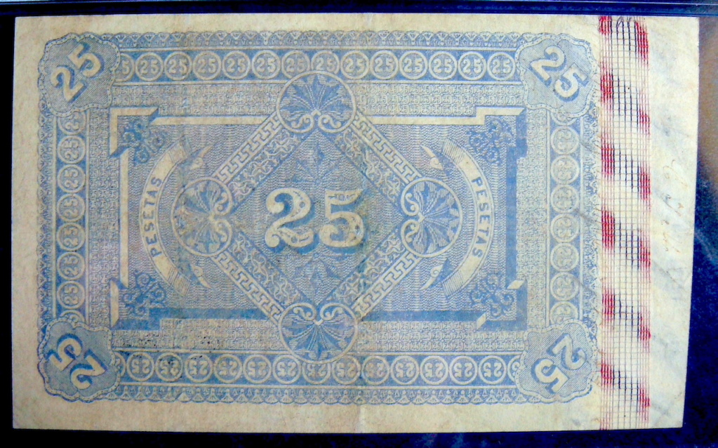 25 Pesetas 1884 Ramón Santillán  Dsc05335