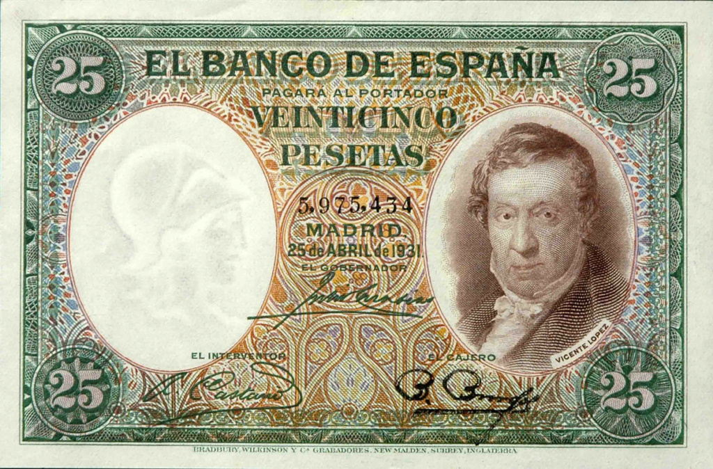 Banco España II República 1931 - 1936 Catálogo del Billete Español en Imperio Numismático  Ed-35811