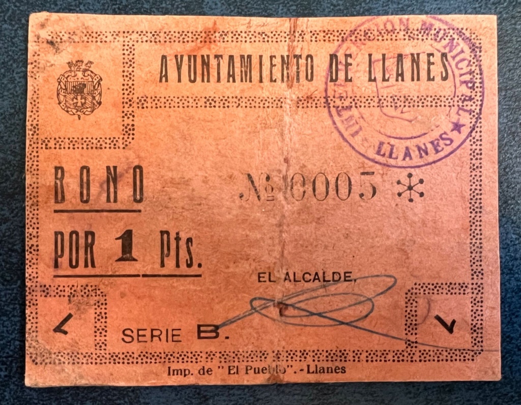 1 Peseta Llanes, 1937 Fd133410