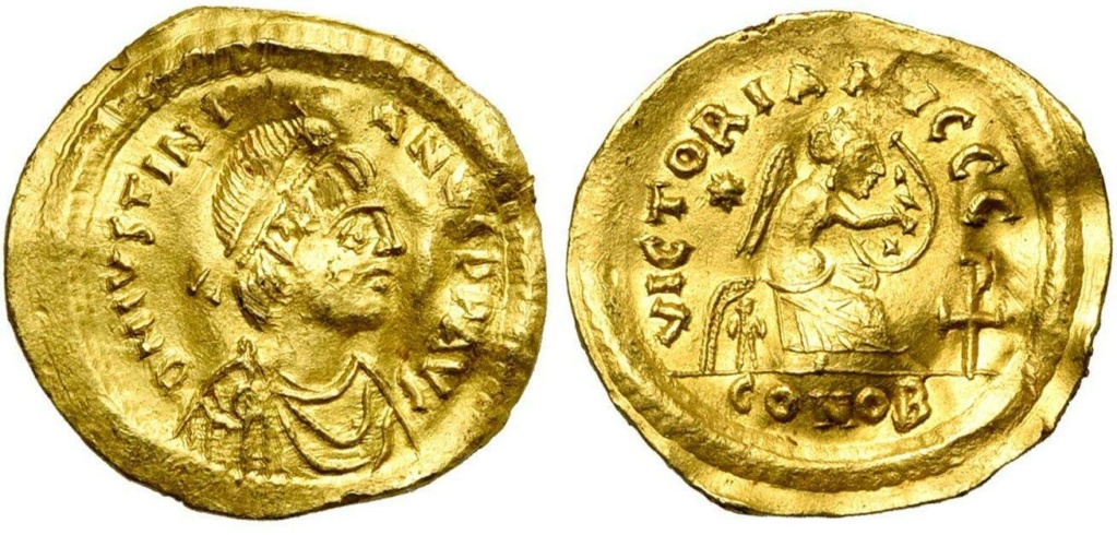 Semissis Justiniano I El Grande 527 - 565 VICTORIA AVCCC / CONOB Image013