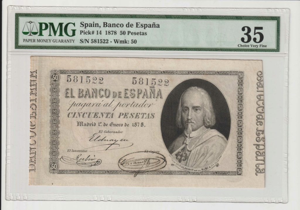 Banco de España 1874 a 1924 - Catálogo del Billete Español en Imperio Numismático Spain_24