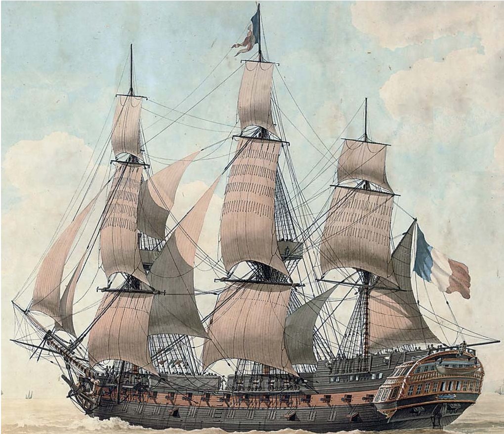 Saint Esprit (puis Scipion), vaisseau de 80 canons tête de type (1766-1795) Brest108
