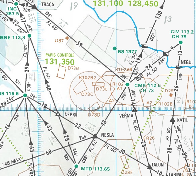 extrait cartes navigation aérienne hauts de france Espace12