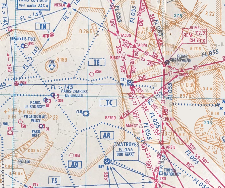 extrait cartes navigation aérienne marne Fir310