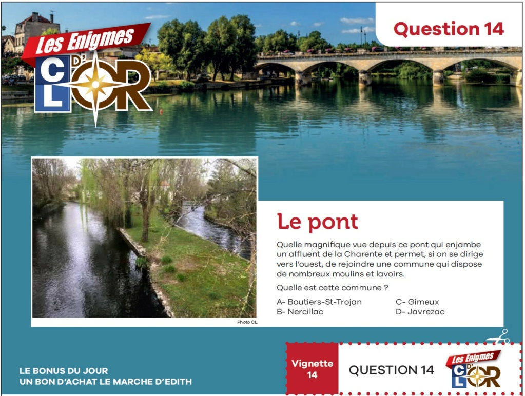 Question 14: Le pont. Q1410