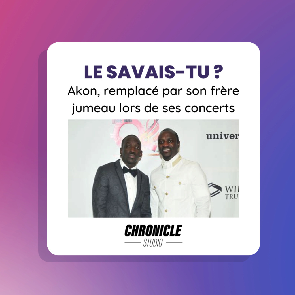 Akon, remplacé par son frère jumeau lors de ses concerts 156