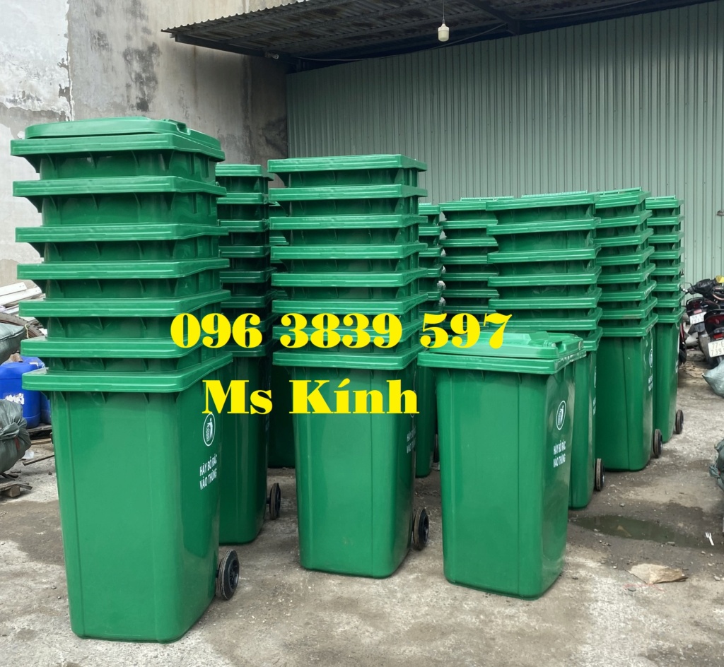 Cung cấp thùng rác nhựa 240 lít, thùng rác công cộng 240 lít giá rẻ - 096 3839 597 Ms Kính 240l_213