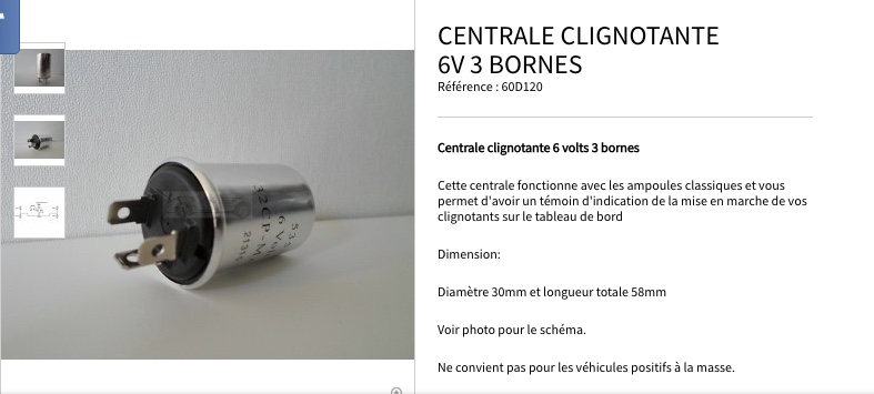 problème de clignotants Centra10