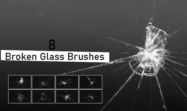 المجموعه الخامسة فرش زجاج مكسور - Broken Glass Brushes Broken10