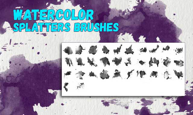 المجموعه الثالثة فرش الوان مائية - Watercolor Brushes Waterc10