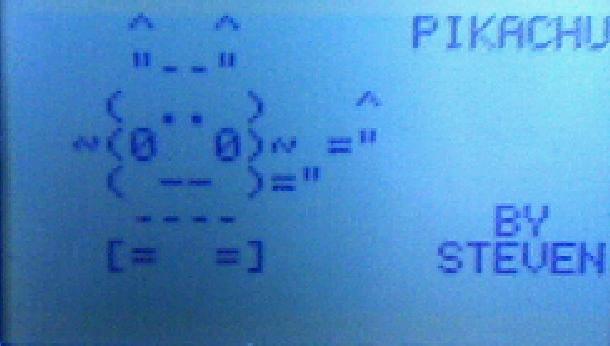 Dessins a la calculette Pikach10