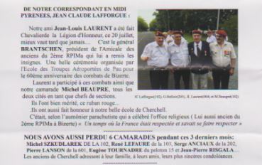 De notre correspondant en Midi Pyrenées JC LAFORGUE promotion 102 Cherch11