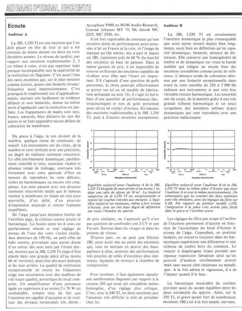 Modèle 250 Ti Limited Edition - Page 5 Jbl25016