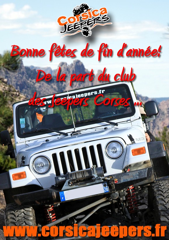 Bonne fêtes de fin d"année - Corsica Jeeper's Affich12