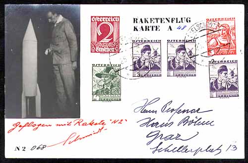 Recherche photo Raketpost de Friedrich Schmiedl Schmie11