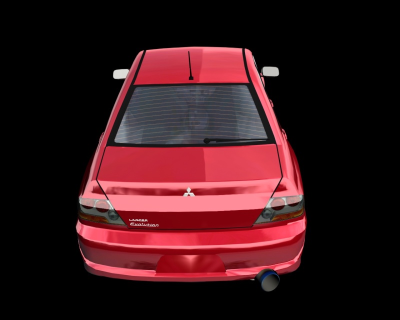 Rear windshield with heating wires. Totori11