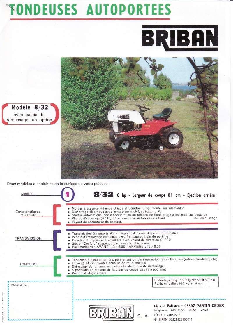 Tracteurs tondeuse BRIBAN Tracte10