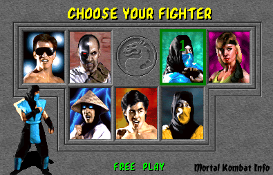 Choose Your Fighter - Arcade Choose10