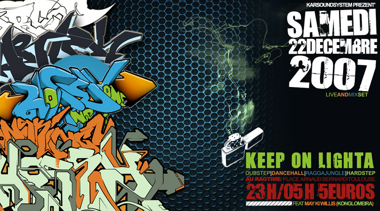 KARSOUNDSYSTEM prezent' KEEP ON LIGHTA / 22/12/07 TOULOUSE Keep_o10