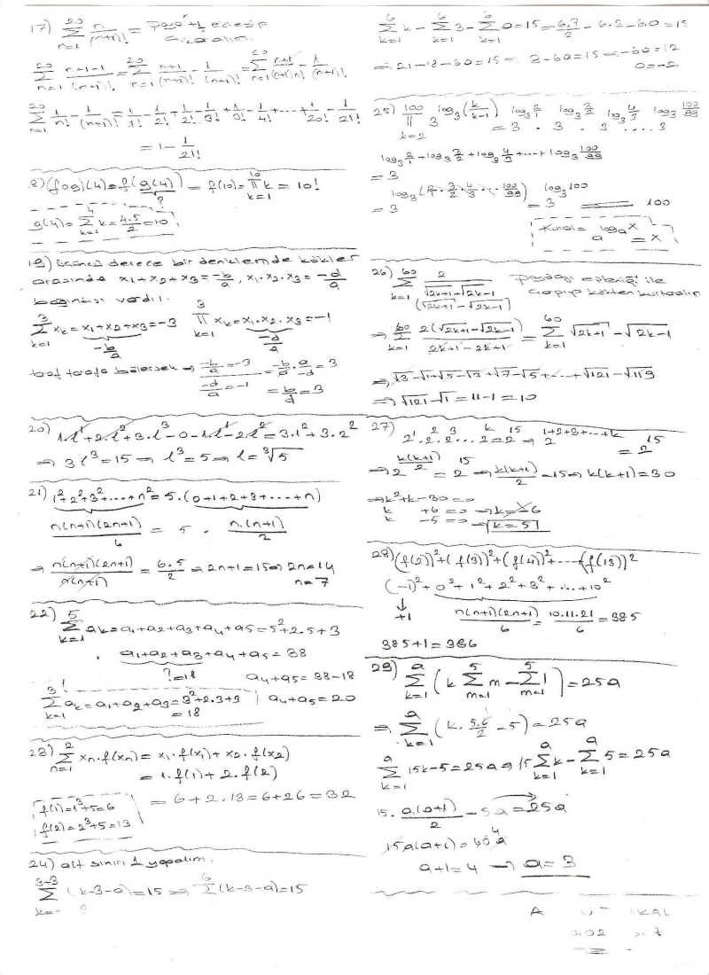 Matematik-Toplam-arpm Sembolleri Sorular-Cevaplar Cevapl13