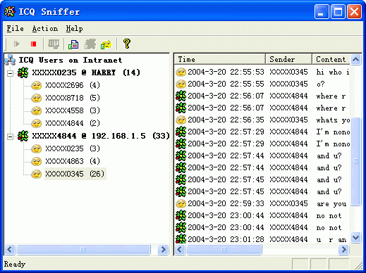 EffeTech ICQ Sniffer v1.2 Icq_sn10