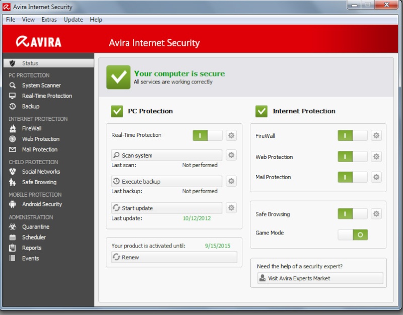 مفتاح Avira Anti Virus Premium +  Internet Security 2013 00710