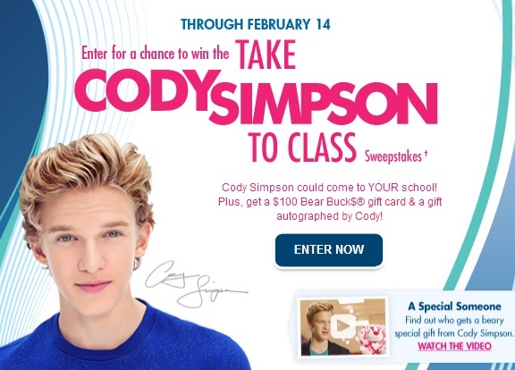 Take Cody Simpson to Class Sweepstakes (US & Canada only) Ss71710