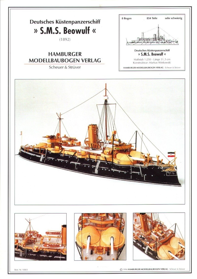 Nuovo cantiere - SMS BEOWULF - 1888 - modello in carta Cover10