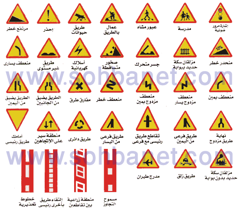 تعلم اشارات المرور بالصور 26842410