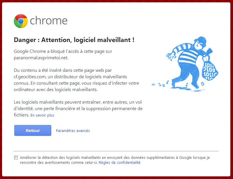 Danger : Attention logiciel malveillant, que faire? Malvei10