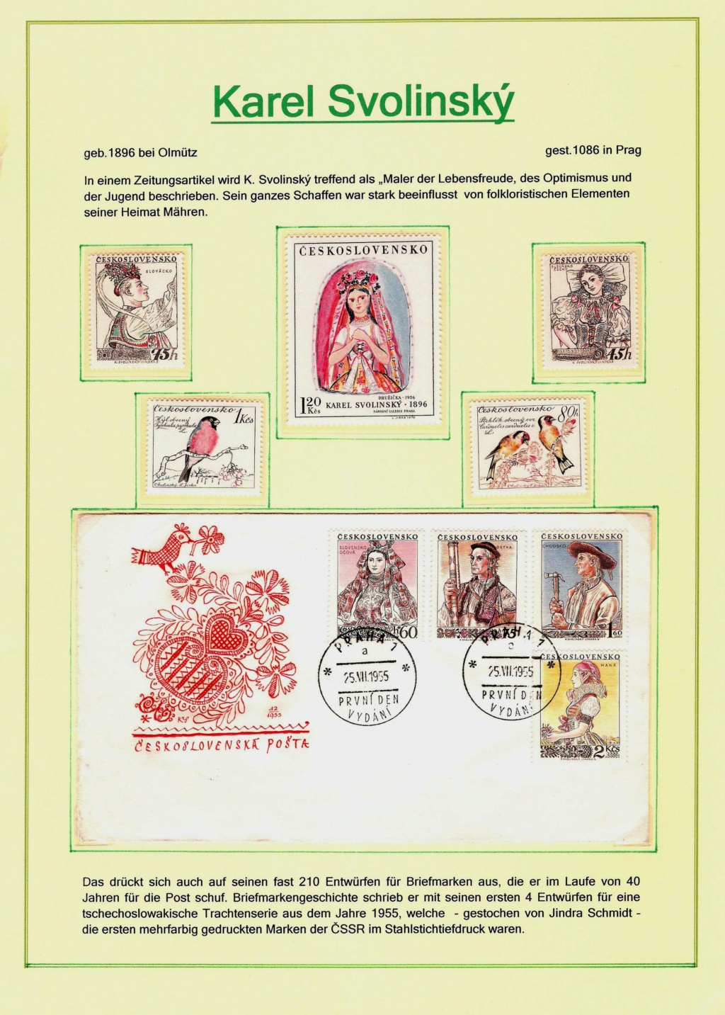 Briefmarkenkunst - made in Cechoslovakia Bmk1011