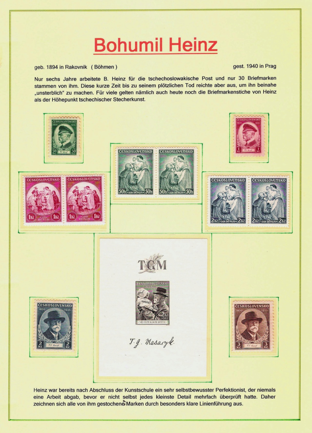 Briefmarkenkunst - made in Cechoslovakia Bmk1211