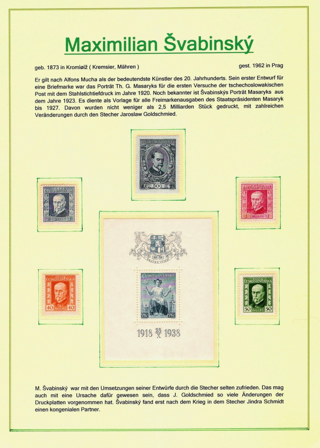 Briefmarkenkunst - made in Cechoslovakia Bmk411