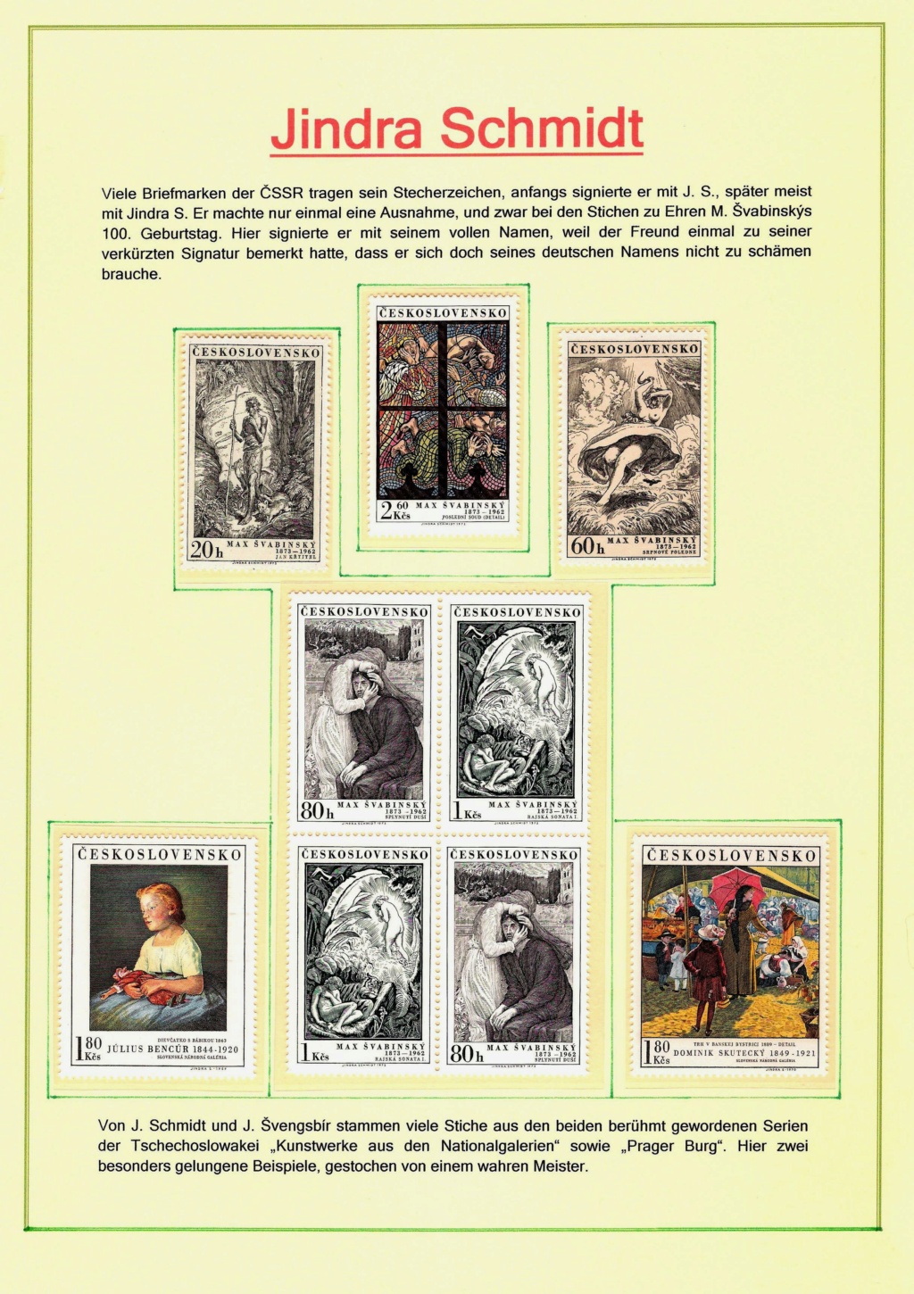 Briefmarkenkunst - made in Cechoslovakia Bmk511