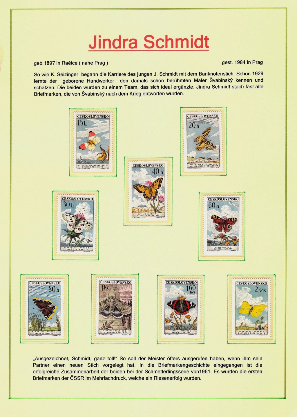 Briefmarkenkunst - made in Cechoslovakia Bmk611