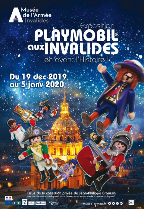 Expo Playmobil En avant l'histoire aux Invalides, à Paris. Sans-t12