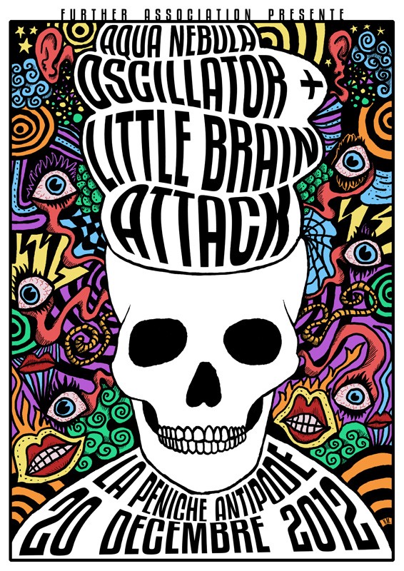 JEU 20 DEC ¤ AQUA NEBULA OSCILLATOR + LITTLE BRAIN ATTACK @ Péniche antipode Flyerr10