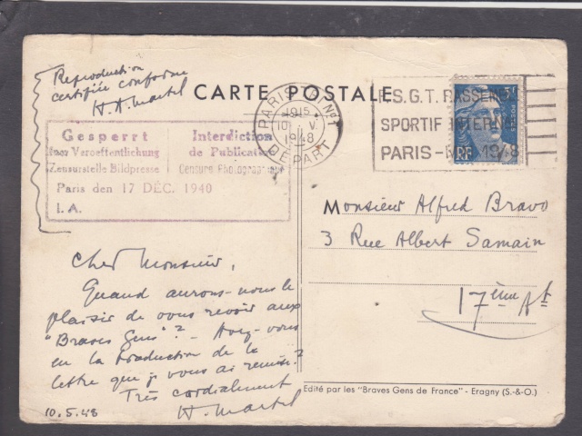 1939 - Le contrôle des informations - Censures de la Presse et dela Publication. (UB14 - UA6) _4_00012