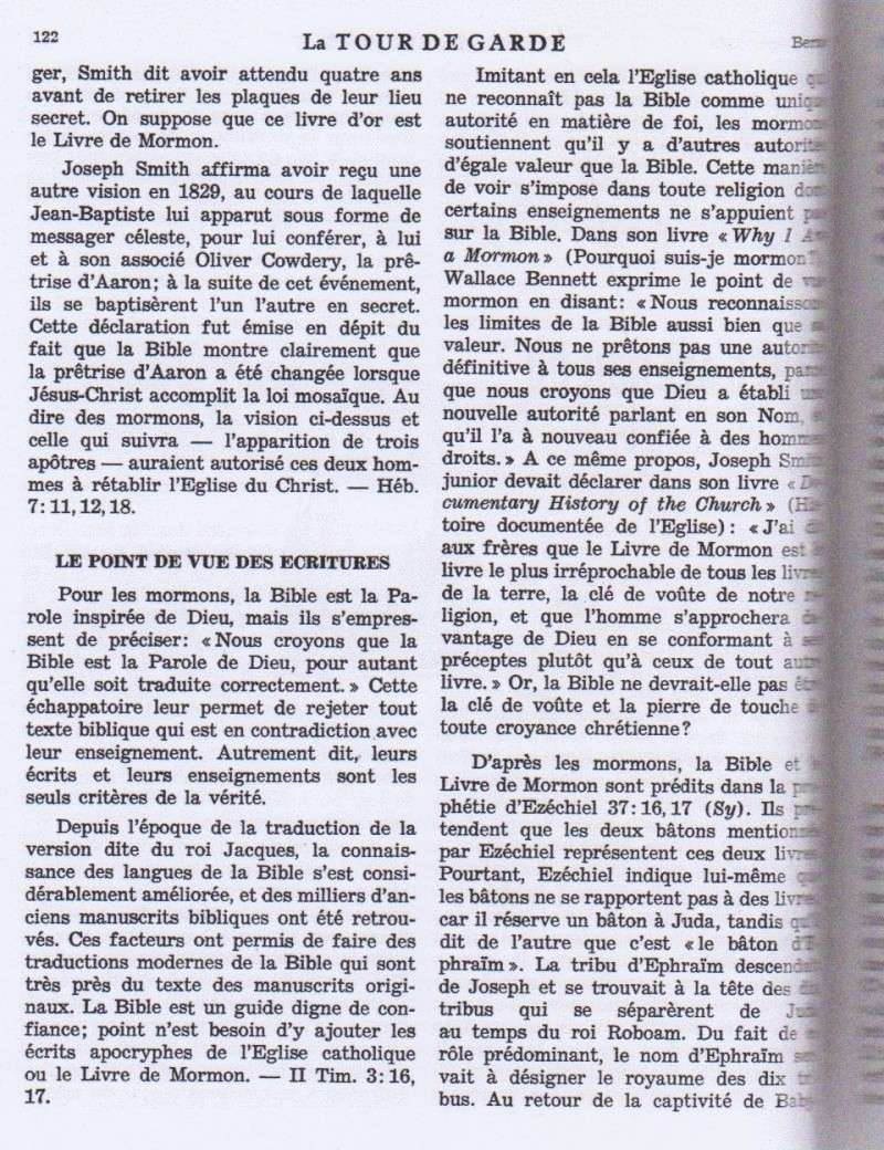 Bref aperçu du mormonisme (Article de la Tour de Garde du 15 février 1963) Mormon19