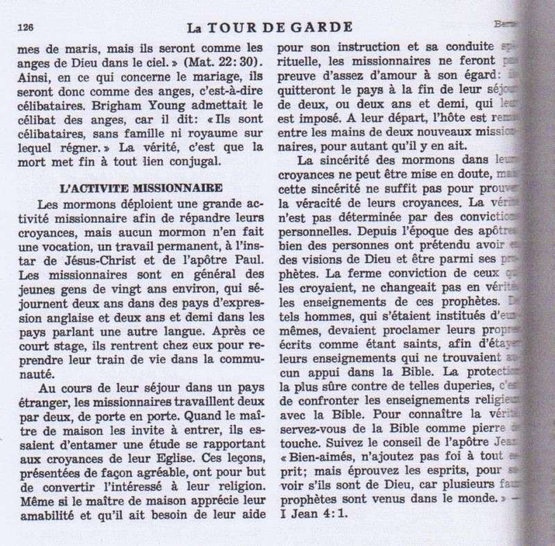 Bref aperçu du mormonisme (Article de la Tour de Garde du 15 février 1963) Mormon23