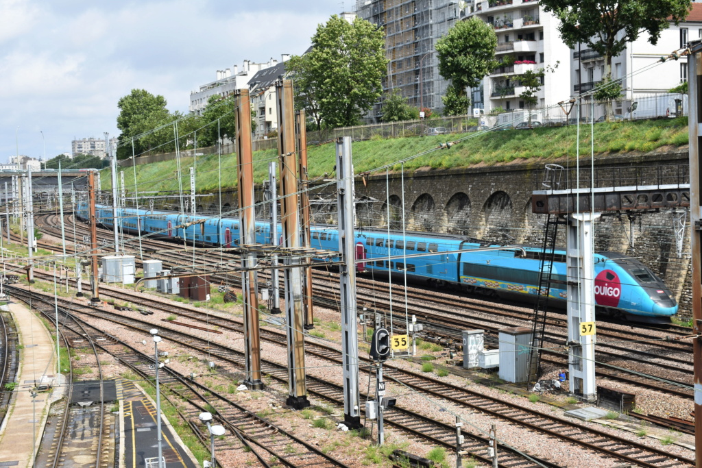 Le technicentre S.E Européen vu de la passerelle Valmy. Juille58