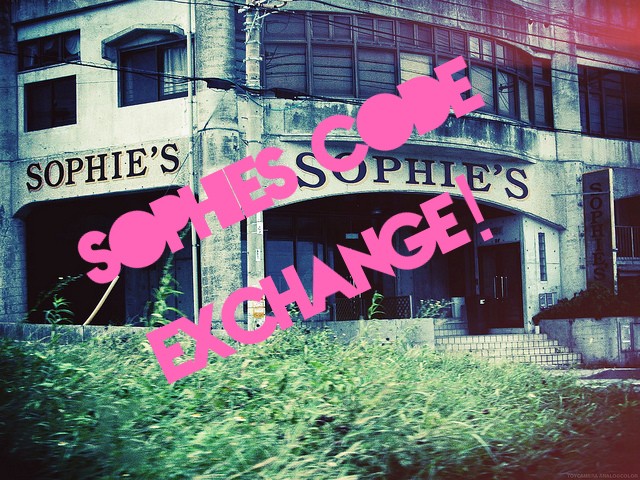 SOPHIE CODE EXCHANGE!!!!! (CLICK!) Shop10
