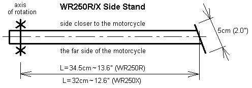 Side stand Wr250r11
