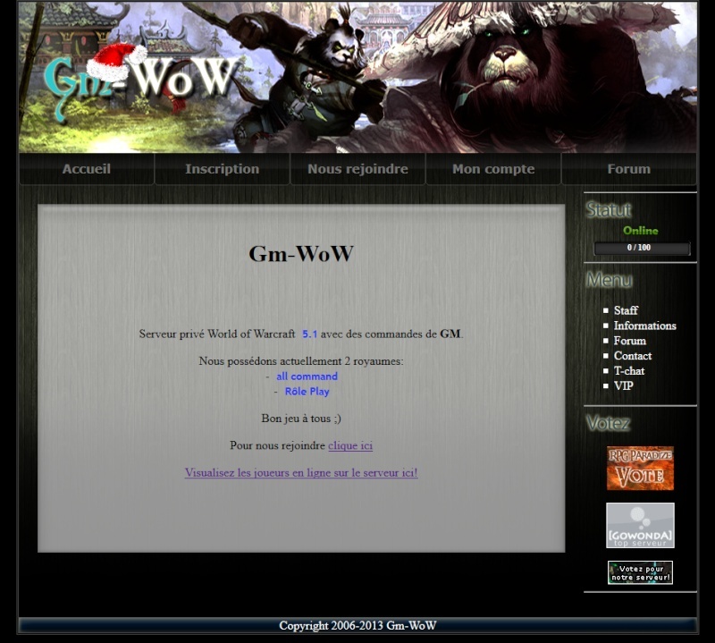 Ré-ouverture des serveurs de Gm-WoW Gmwoow10