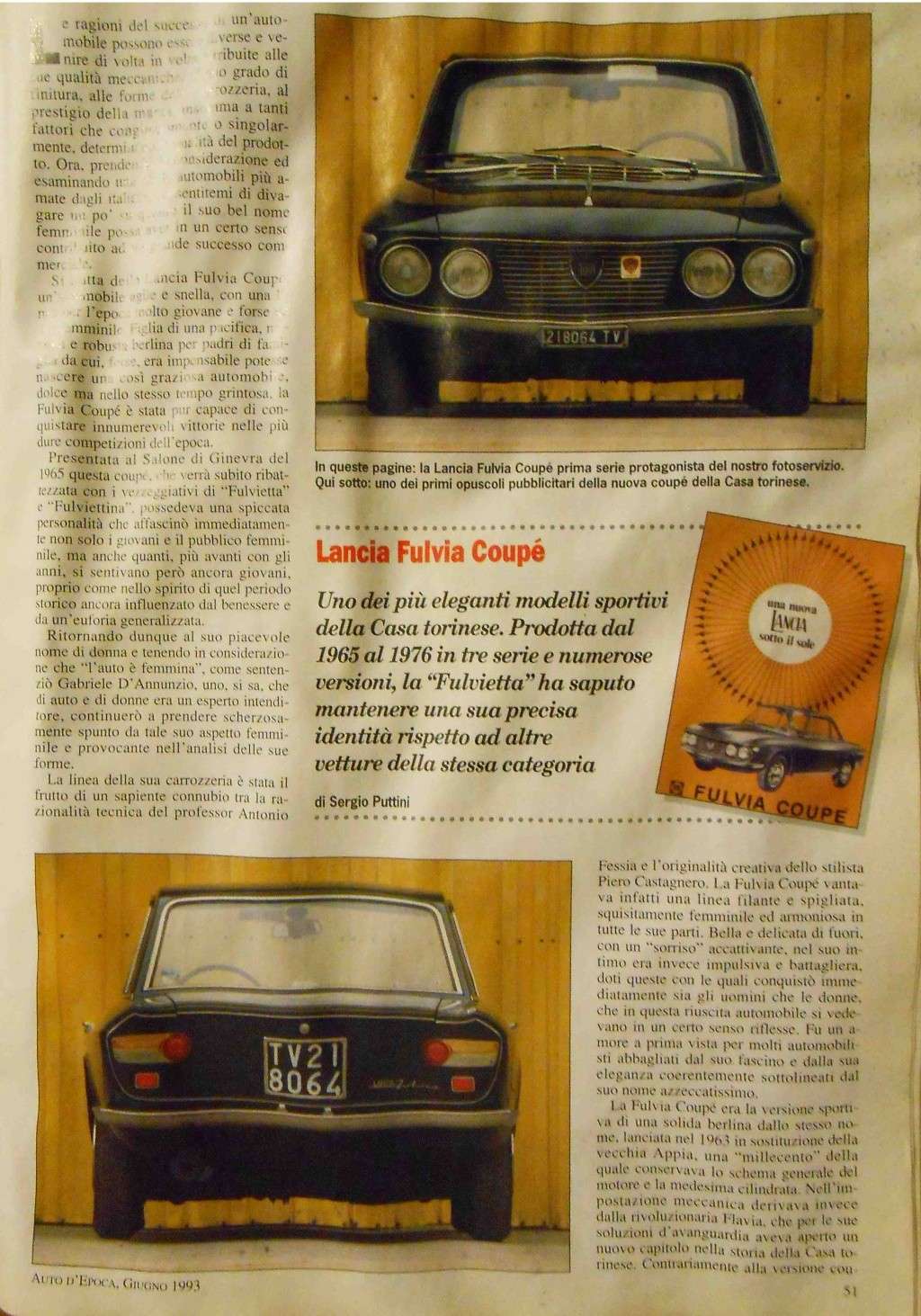 Rivista auto d'epoca 6/93 e libretto uso e manutenzione Dscn0110