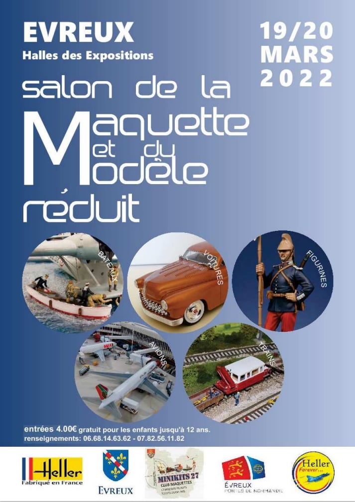 EVREUX (27 EURE) Salon de la maquette VIA MINIKIT27 les 19 et 20 mars 2022 ...  27316310